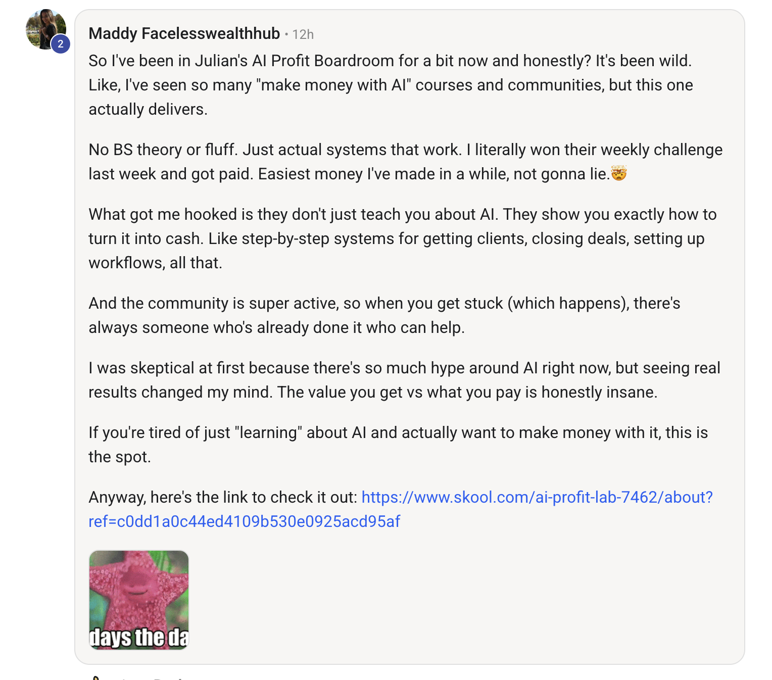 AI Profit Boardroom member win #104