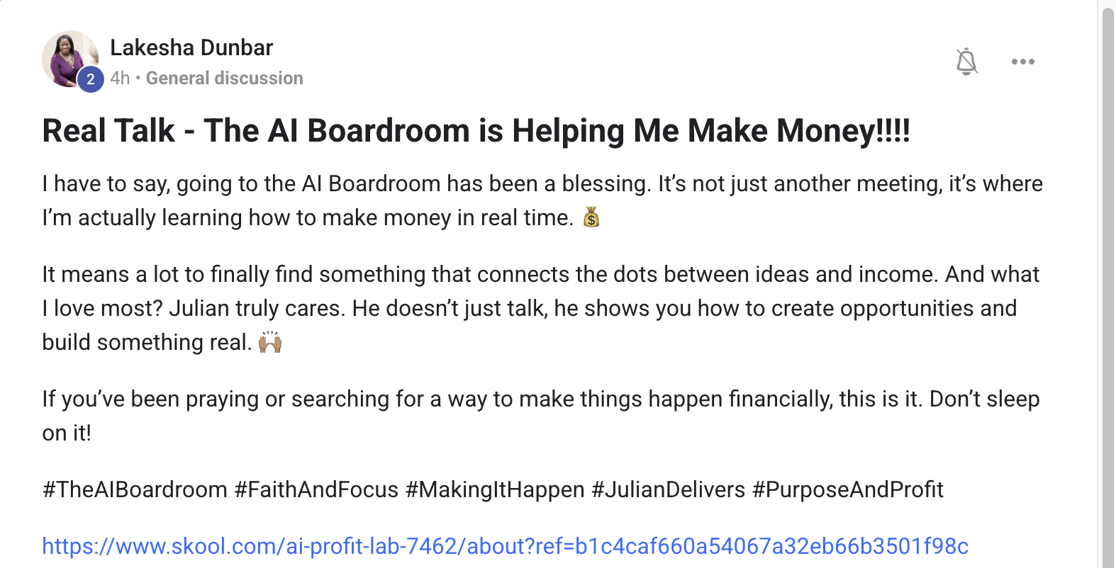 AI Profit Boardroom member win #129