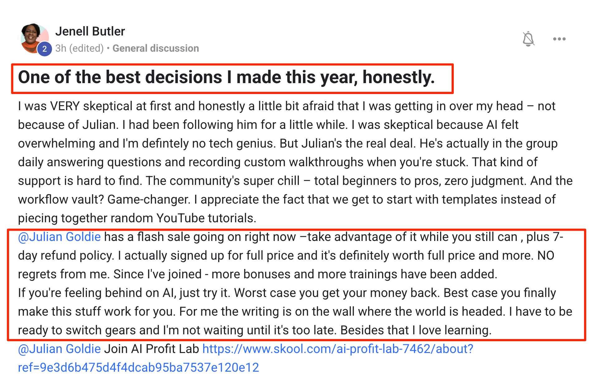 AI Profit Boardroom member win #149
