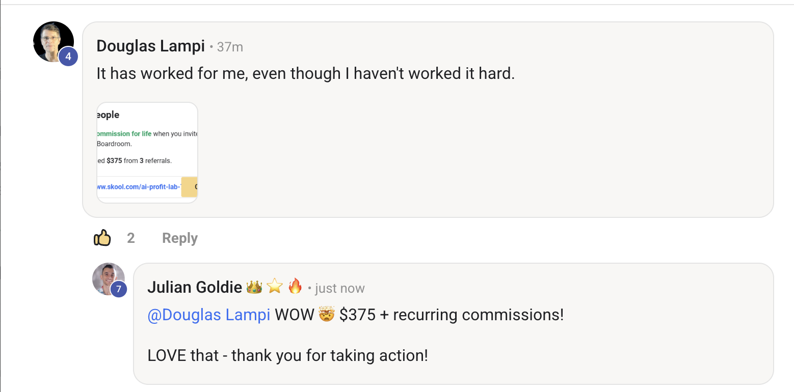 AI Profit Boardroom member win #160