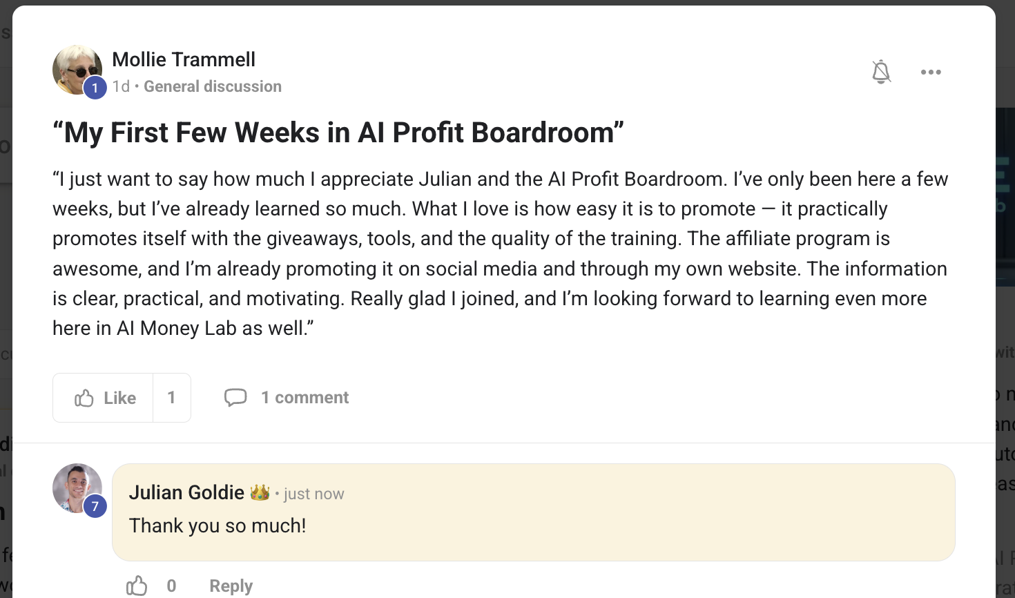 AI Profit Boardroom member win #167