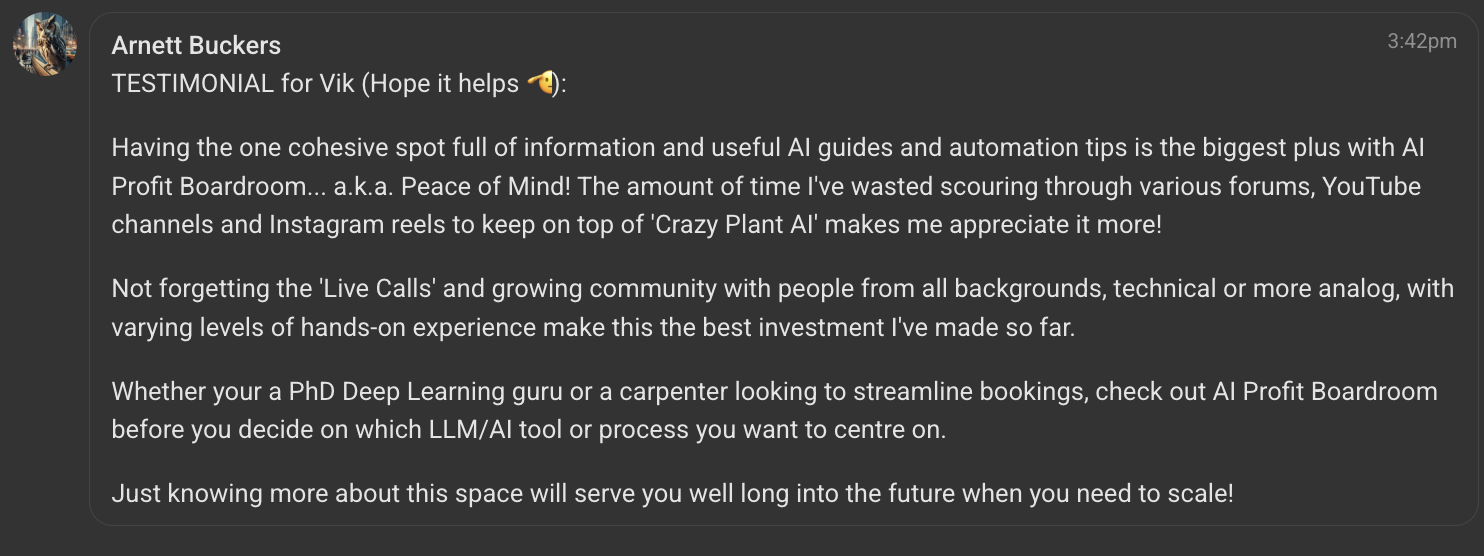 AI Profit Boardroom member win #199