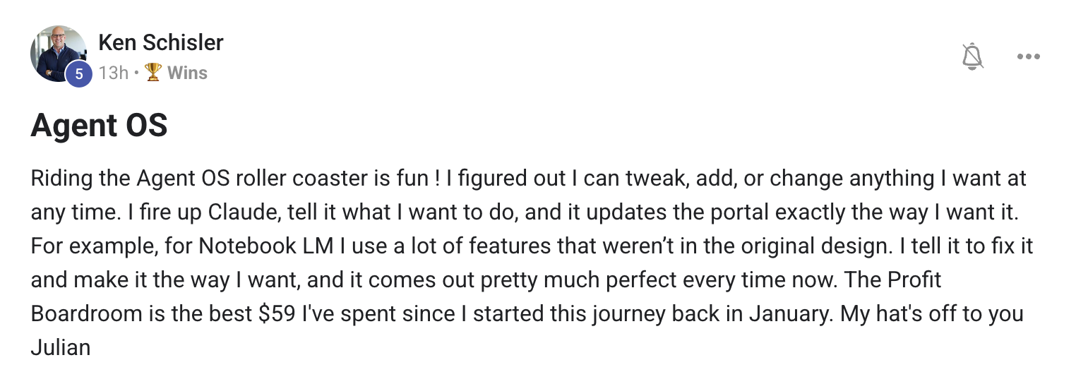 Real AI Profit Boardroom member win screenshot