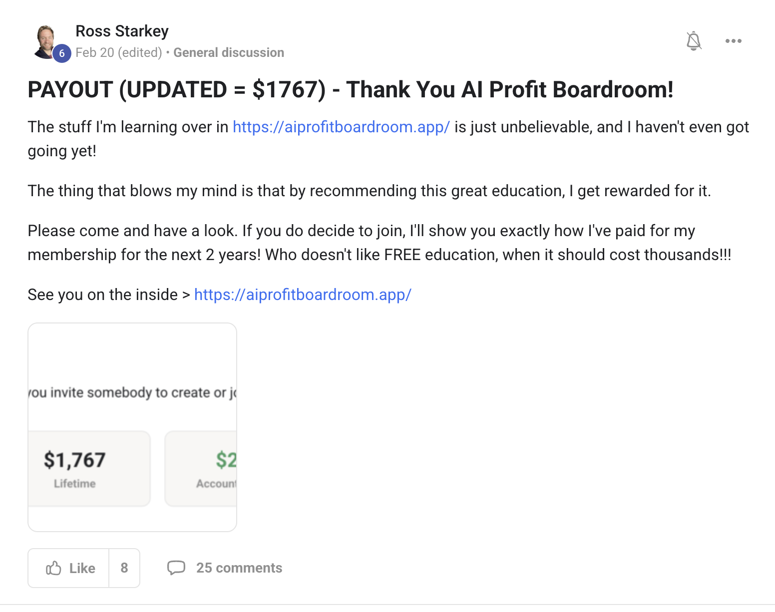 AI Profit Boardroom member win #33