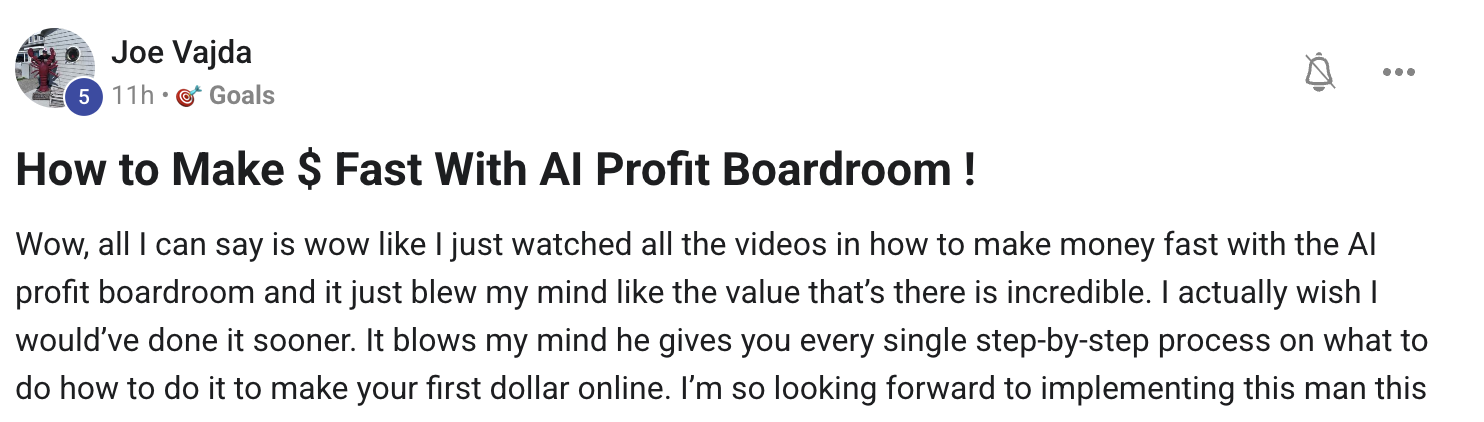 AI Profit Boardroom member win #41
