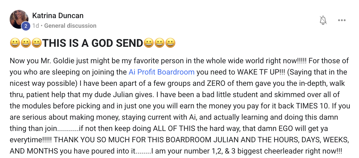 AI Profit Boardroom member win #66