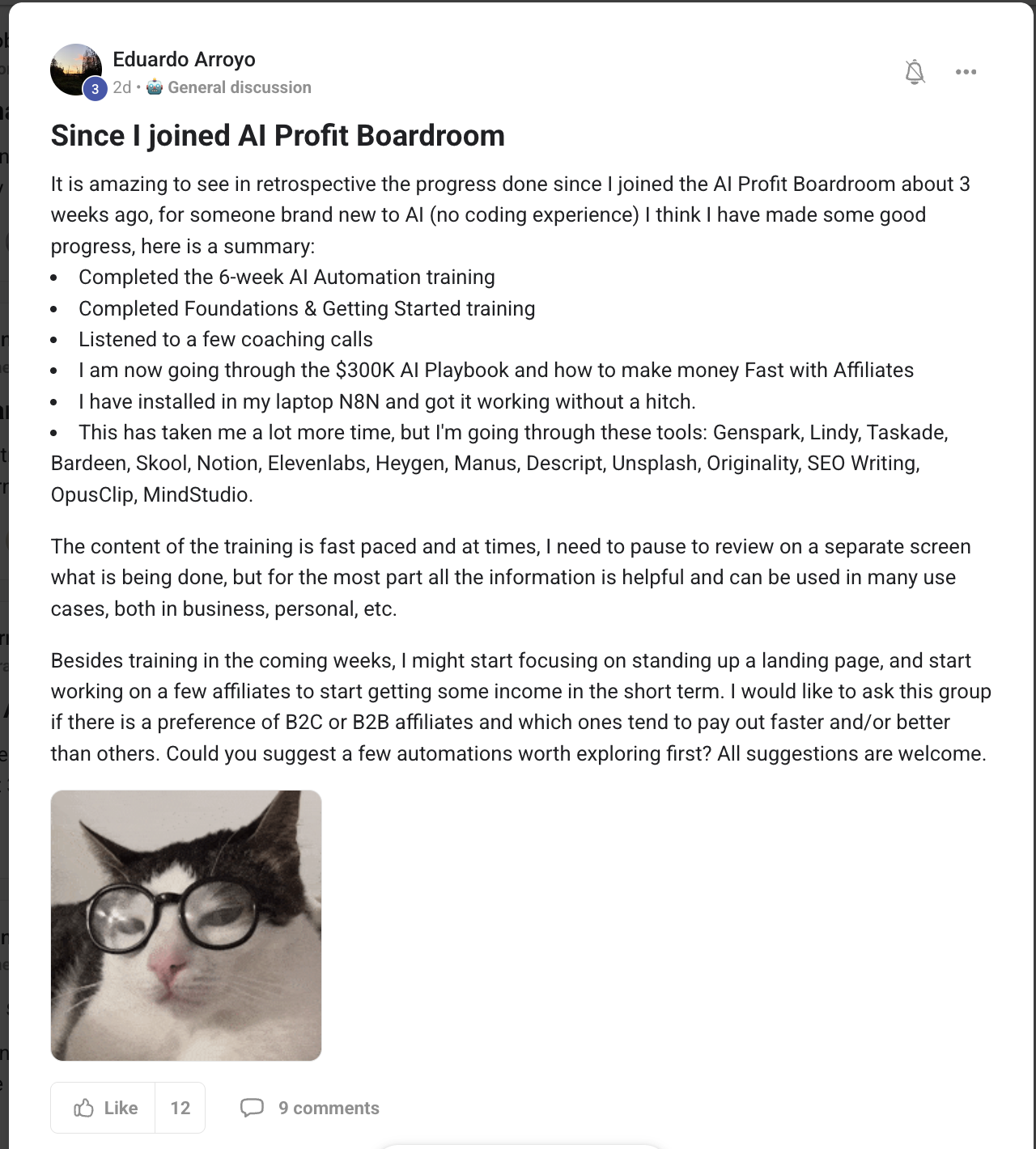 AI Profit Boardroom member win #80