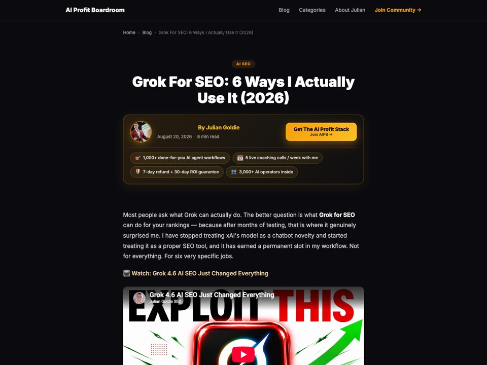 SEO bot: live blog post